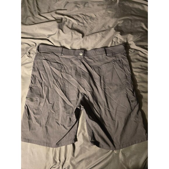 Wrangler Mens Gray Shorts Cargo Big & Tall Stretch Waist 48 Zip Pockets - Picture 2 of 2